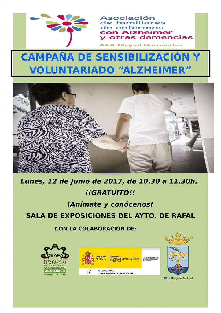 CAMPAÑA DE SENSIBILITZACIÓ I VOLUNTARIAT “ALZHEIMER”