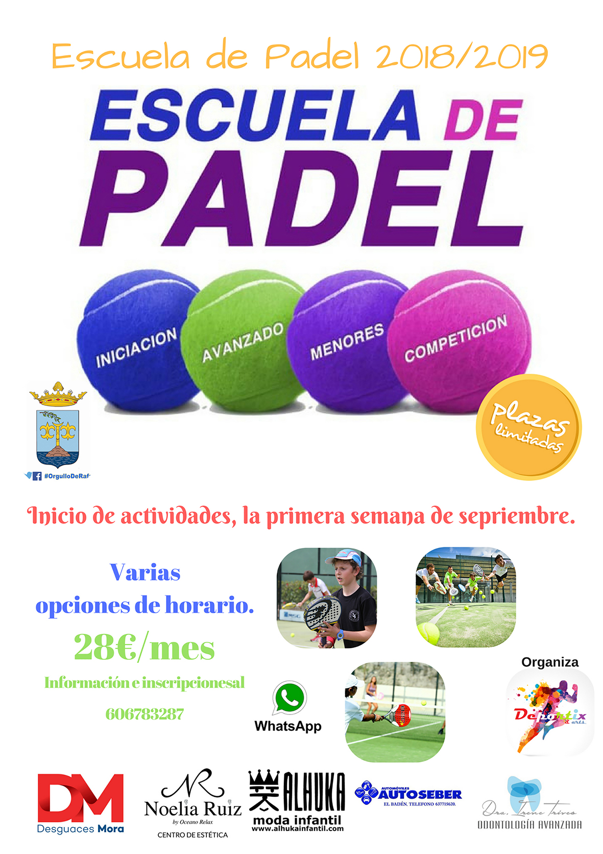 Escuela de Pádel en Rafal