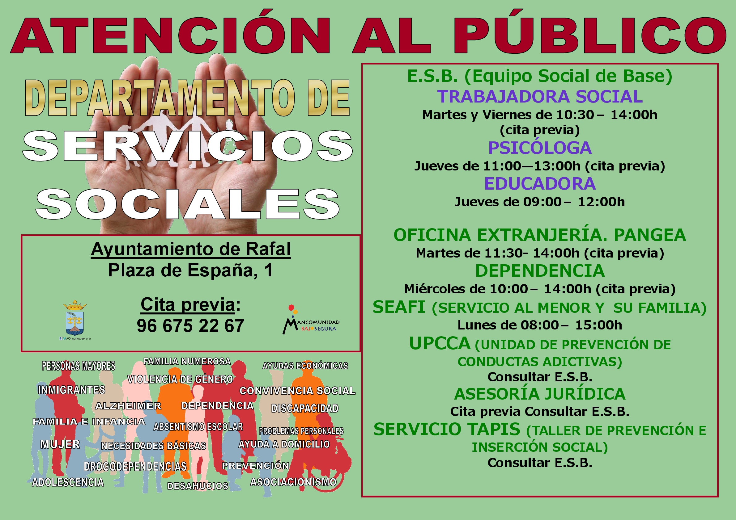Social Services Hours Rafal City Hall