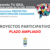 Ampliación presentación proyectos Presupuestos Participativos