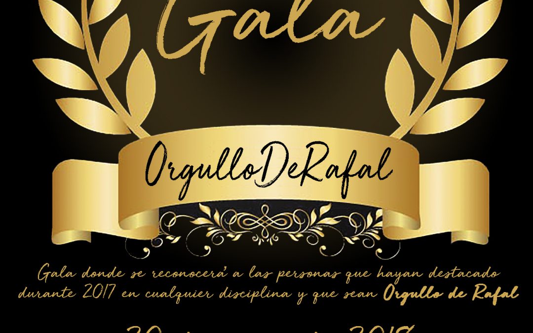 La I Gala ‘Orgullo de Rafal’ premia el sábado a rafaleños y rafaleñas que han destacado por su labor en el último año