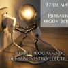 CORTE PROGRAMADO DE SUMINISTRO ELÉCTRICO 17 Y 18 DE MAYO