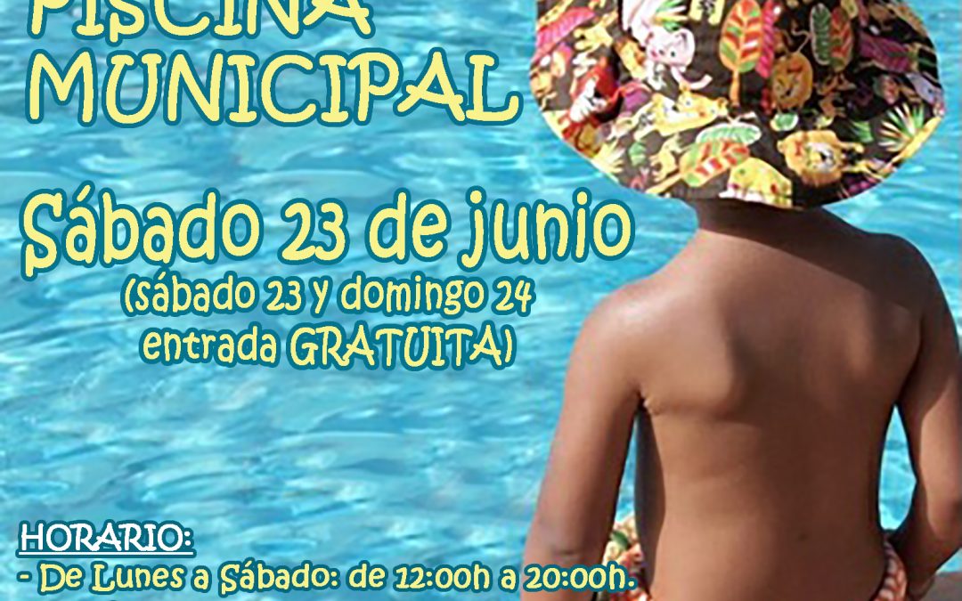 Apertura Piscina Municipal de Rafal