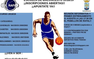 Registration Basketball School C.B Rafal