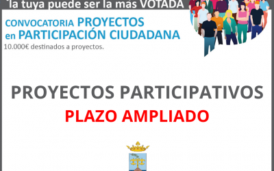 Ampliación presentación proyectos Presupuestos Participativos