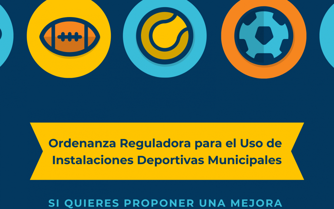 Apertura período de aportaciones para la Ordenanza Reguladora de las Normas de Usos de Instalaciones Deportivas Municipales