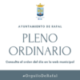 Pleno ordinario del Ayuntamiento de Rafal 18 de diciembre de 2020