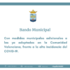 Bando del Ayuntamiento de Rafal con nuevas medidas frente al COVID-19, 14 de enero de 2021