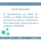 Bando del Ayuntamiento de Rafal que adopta las medidas adicionales frente al COVID-19 dictadas por la Generalitat Valenciana el 5 de enero