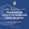 Bases que rigen la convocatoria para proveer en propiedad una plaza de agente de la Policía Local de Rafal, por oposición libre