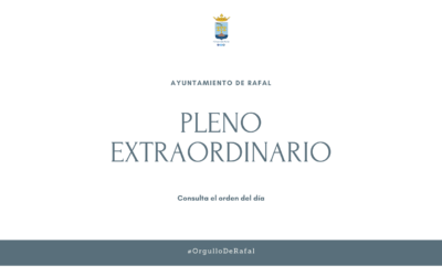 Pleno Extraordinario del Ayuntamiento de Rafal, 14 de junio de 2023