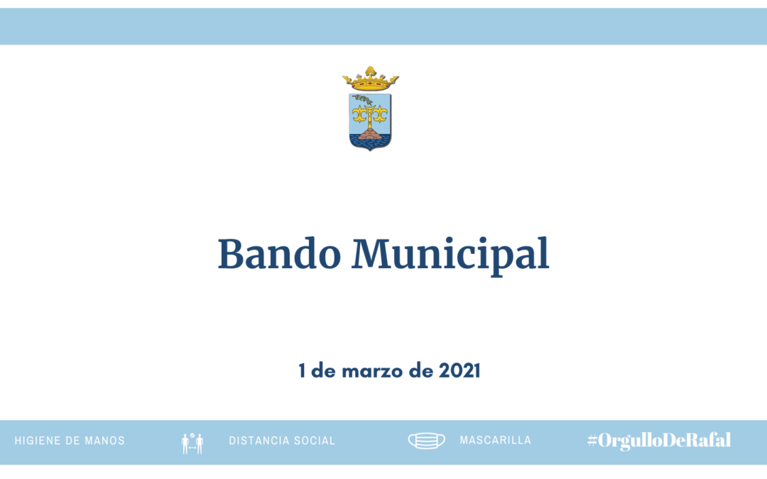 Bando municipal 1 de marzo de 2021