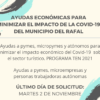 Convocatoria y bases ayudas Covid-19 para pymes, micropymes y autónomos