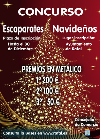 Bases y convocatoria del Concurso de Decoración de Escaparates Navideños 2021