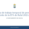 Bolsa de trabajo temporal de personal docente en EPA de Rafal