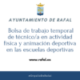 Bolsa de empleo de técnico/a en actividad física y animación deportiva