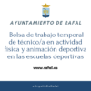 Bolsa de empleo de técnico/a en actividad física y animación deportiva
