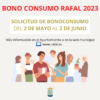 Bases reguladoras y convocatoria de la campaña de fomento del consumo en el comercio local de Rafal, mediante la emisión de Bono-Consumo Rafal 2023