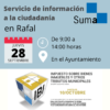 Servicio SUMA en Rafal JUEVES 28 de septiembre