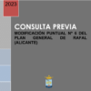 Consulta previa a la modificación puntual del nº 6 del Plan General de Rafal