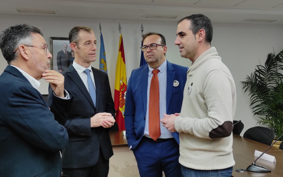 Rafal recibe la visita del director general de Centros Docentes de la Generalitat, Jorge Cabo