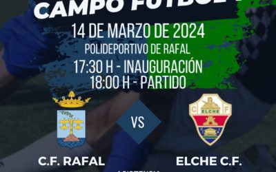 Las categorías inferiores del Elche y el Rafal estrenan el renovado campo de fútbol 7 rafaleño