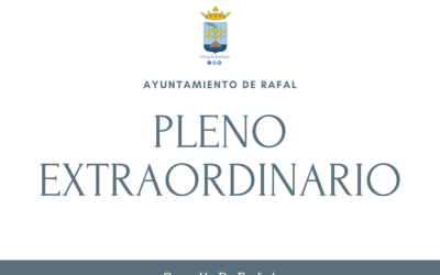 Pleno Extraordinario del Ayuntamiento de Rafal, 28 de febrero de 2025