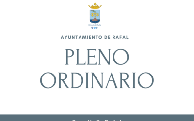 Pleno Ordinario del Ayuntamiento de Rafal, 27 de marzo de 2025