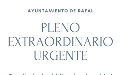 PLENO EXTRAORDINARIO URGENTE