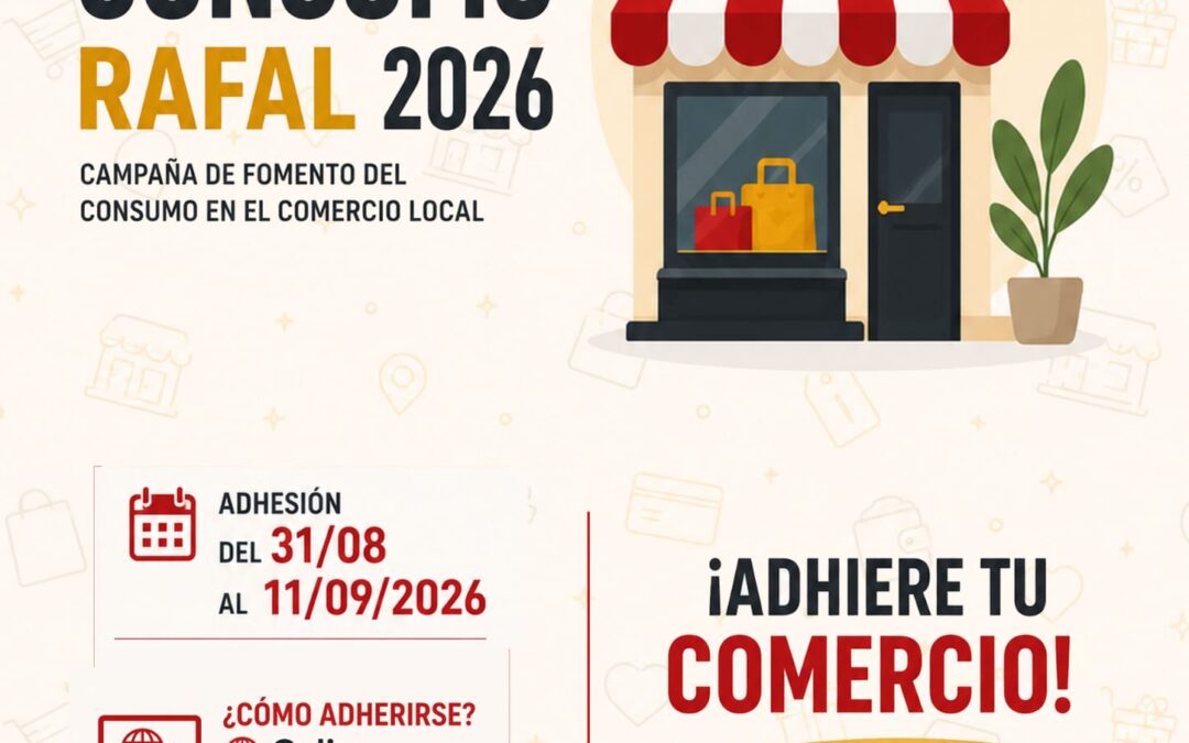 BONO CONSUMO RAFAL 2026- ADHESIÓN COMERCIOS